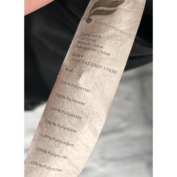 FABLETICS Women's Black Shiny Crop Puffer Full Zip Jacket Small - Picture 4 of 6